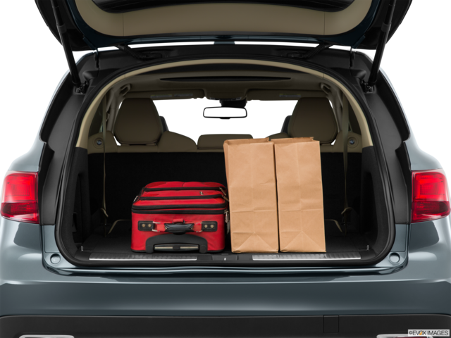 2015 acura mdx cargo area with stuff