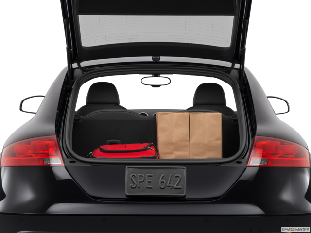2015 audi tts cargo area with stuff