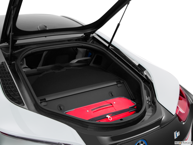 2015 bmw i8 cargo area with stuff