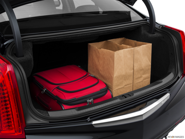 2015 cadillac ats cargo area with stuff
