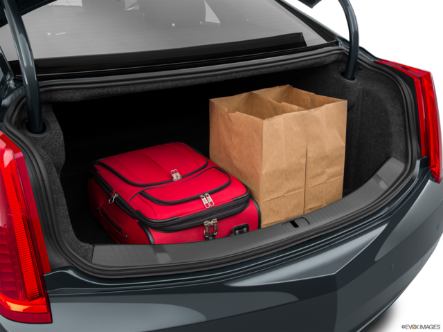 2015 cadillac xts cargo area with stuff