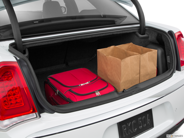 2015 chrysler 300 cargo area with stuff