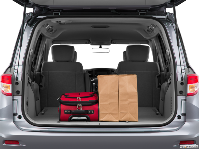 2015 nissan quest cargo area with stuff