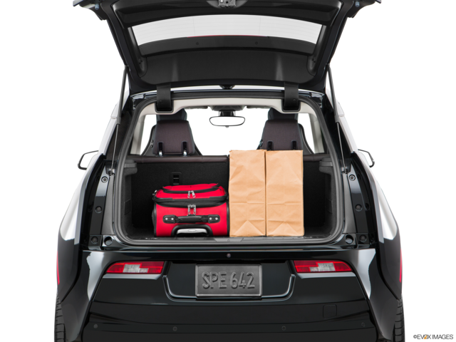 2016 bmw i3 cargo area with stuff