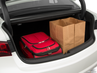 2017 acura tlx cargo area with stuff