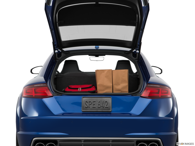 2017 audi tts cargo area with stuff