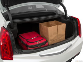 2017 cadillac ats cargo area with stuff