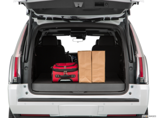 2017 cadillac escalade cargo area with stuff