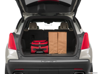 2017 cadillac xt5 cargo area with stuff