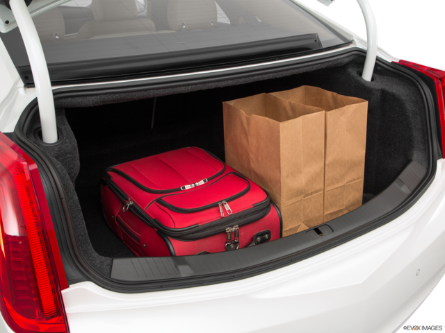 2017 cadillac xts cargo area with stuff