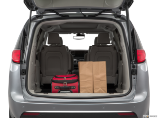 2017 chrysler pacifica cargo area with stuff