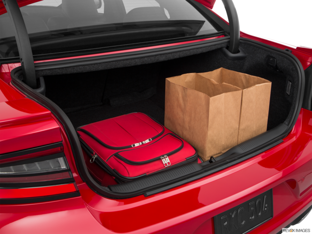 2017 dodge charger cargo area with stuff