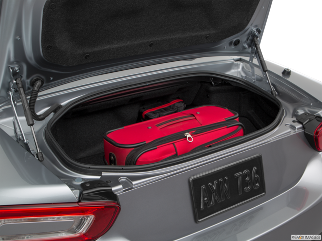 2017 fiat 124-spider cargo area with stuff