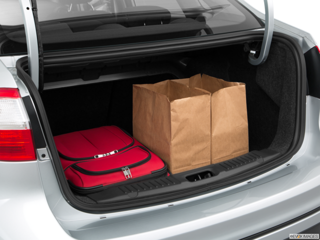 2017 ford fiesta cargo area with stuff