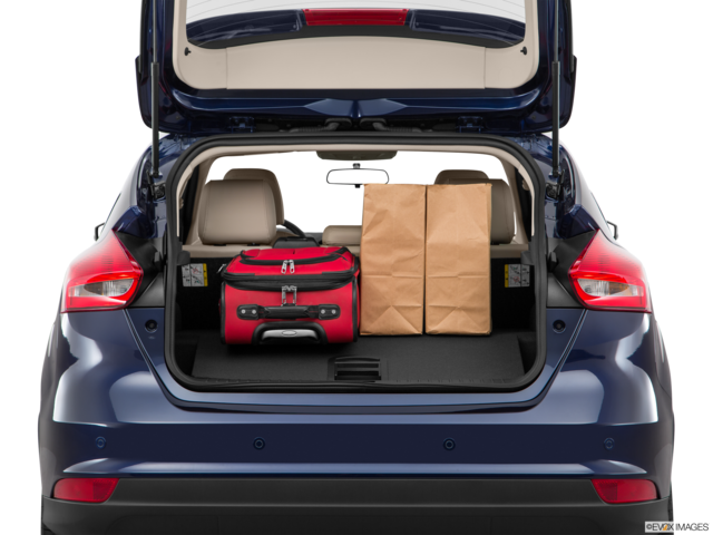 2017 ford focus-electric cargo area with stuff