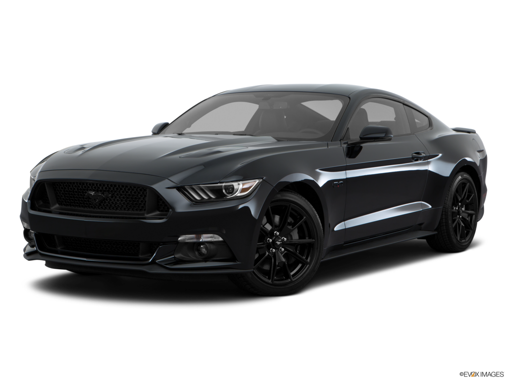 2017 ford mustang angled front