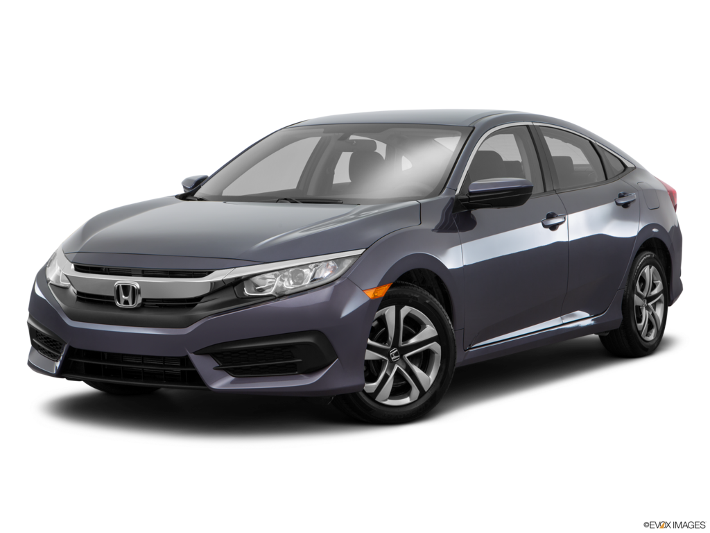 2017 honda civic angled front
