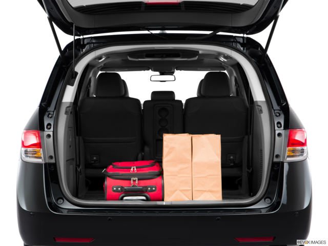 2017 honda odyssey cargo area with stuff