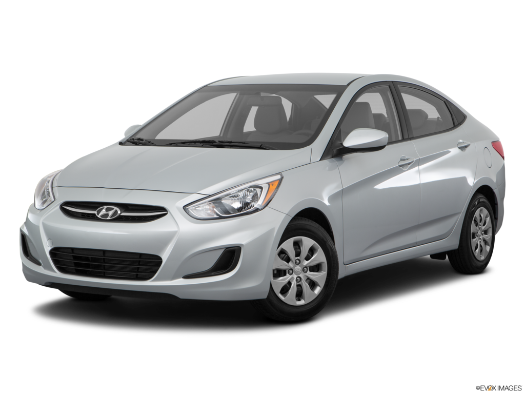 2017 hyundai accent angled front