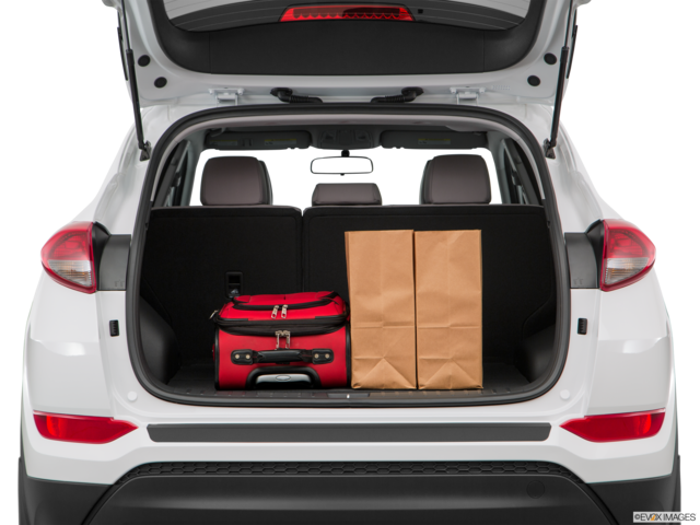 2017 hyundai tucson cargo area with stuff