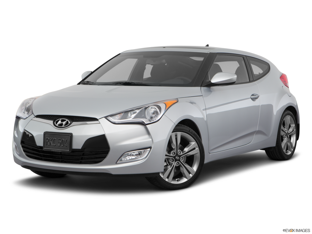 2017 hyundai veloster angled front