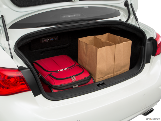 2017 infiniti q50-hybrid cargo area with stuff