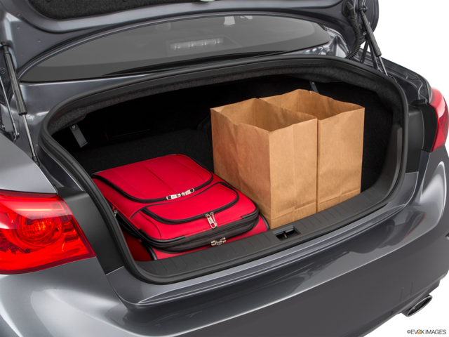 2017 infiniti q50 cargo area with stuff