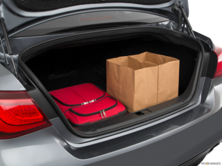 2017 infiniti q70 cargo area with stuff