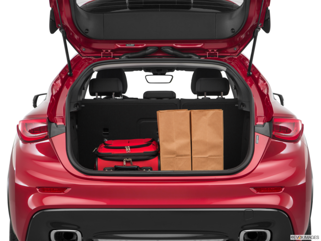 2017 infiniti qx30 cargo area with stuff