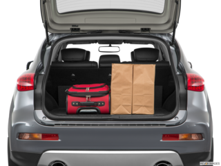 2017 infiniti qx50 cargo area with stuff