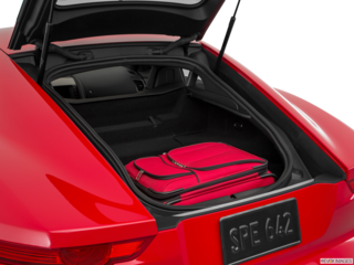 2017 jaguar f-type cargo area with stuff