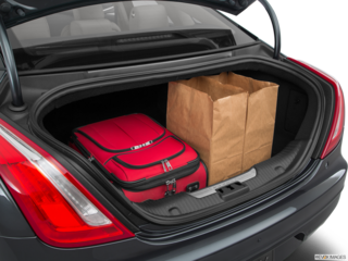 2017 jaguar xj cargo area with stuff