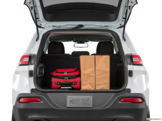 2017 jeep cherokee cargo area with stuff