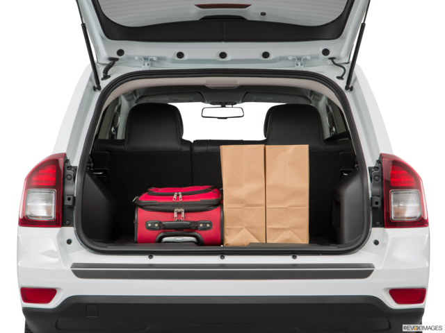 2017 jeep compass cargo area with stuff
