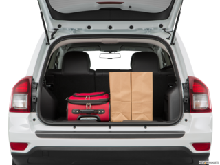 2017 jeep compass cargo area with stuff