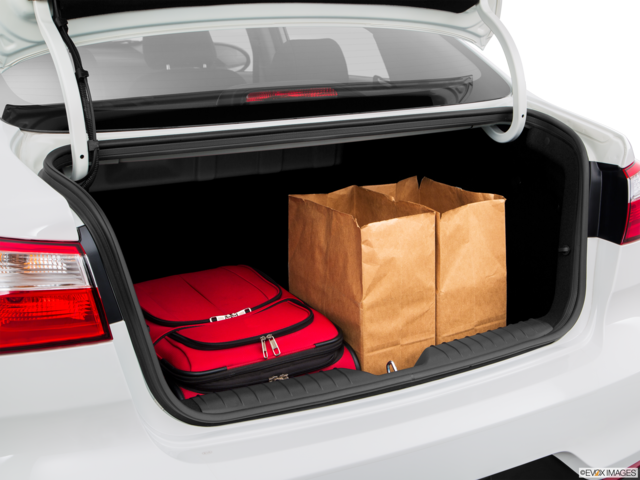 2017 kia rio cargo area with stuff