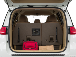 2017 kia sedona cargo area with stuff