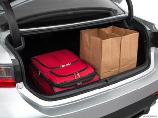 2017 lexus rc-f cargo area with stuff