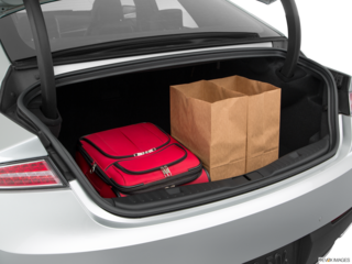 2017 lincoln mkz cargo area with stuff