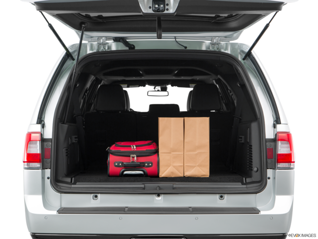 2017 lincoln navigator-l cargo area with stuff