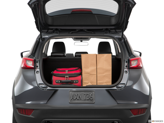2017 mazda cx-3 cargo area with stuff