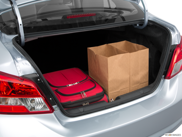 2017 mitsubishi mirage-g4 cargo area with stuff