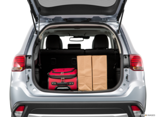 2017 mitsubishi outlander cargo area with stuff