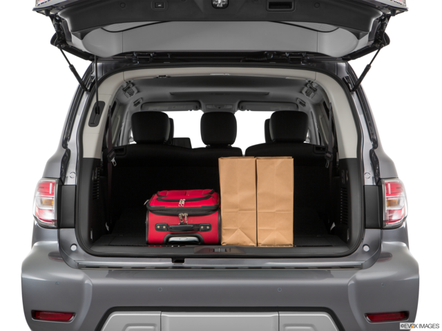 2017 nissan armada cargo area with stuff
