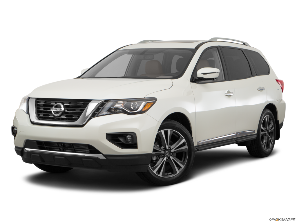 2017 nissan pathfinder angled front