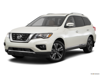 2017 nissan pathfinder angled front