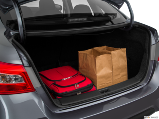 2017 nissan sentra cargo area with stuff