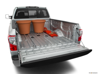 2017 nissan titan-xd cargo area with stuff