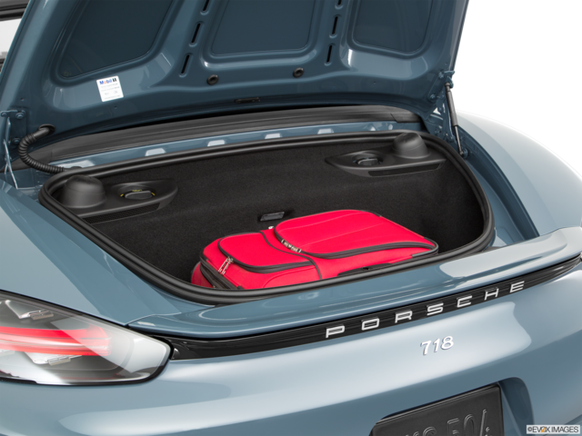 2017 porsche 718-boxster cargo area with stuff
