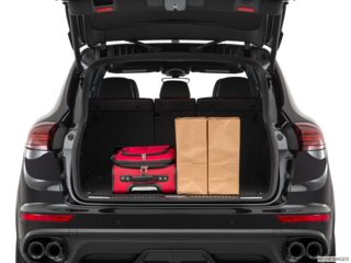 2017 porsche cayenne cargo area with stuff